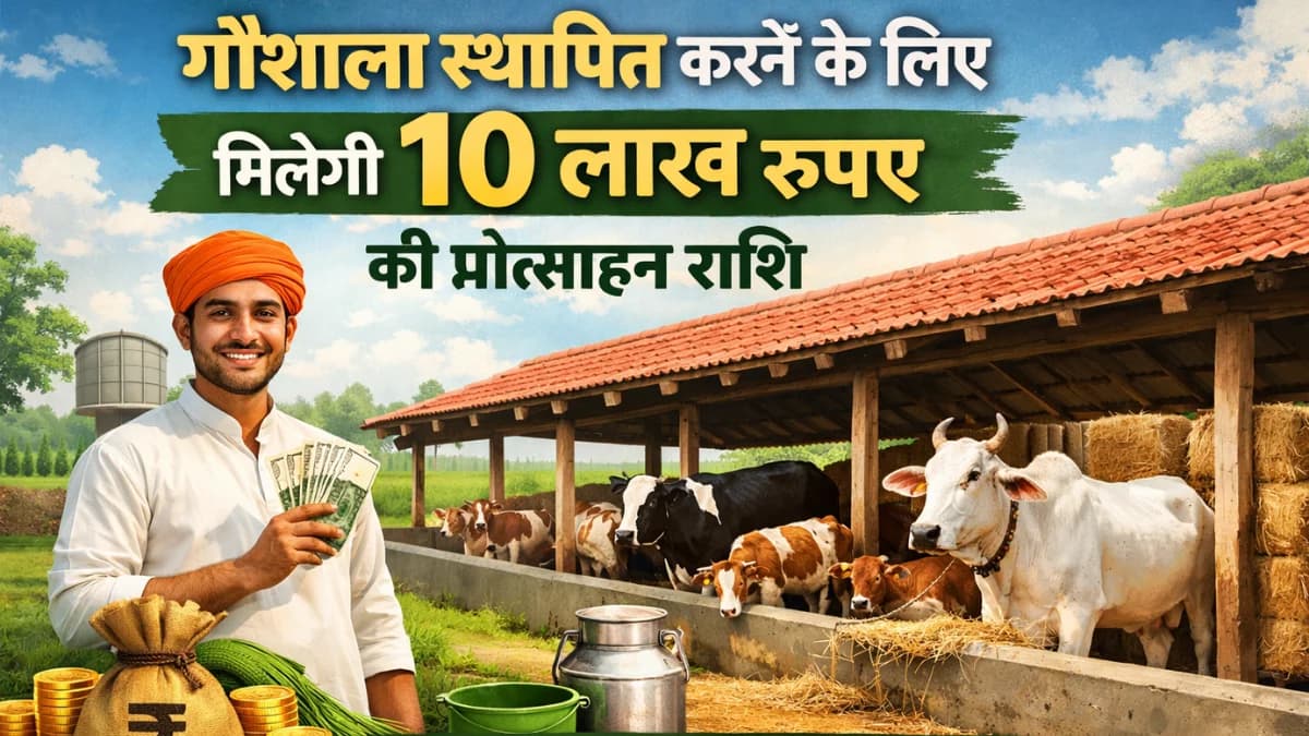 गौशाला स्थापित करने पर 10 लाख रुपये अनुदान | Gaushala Subsidy Scheme